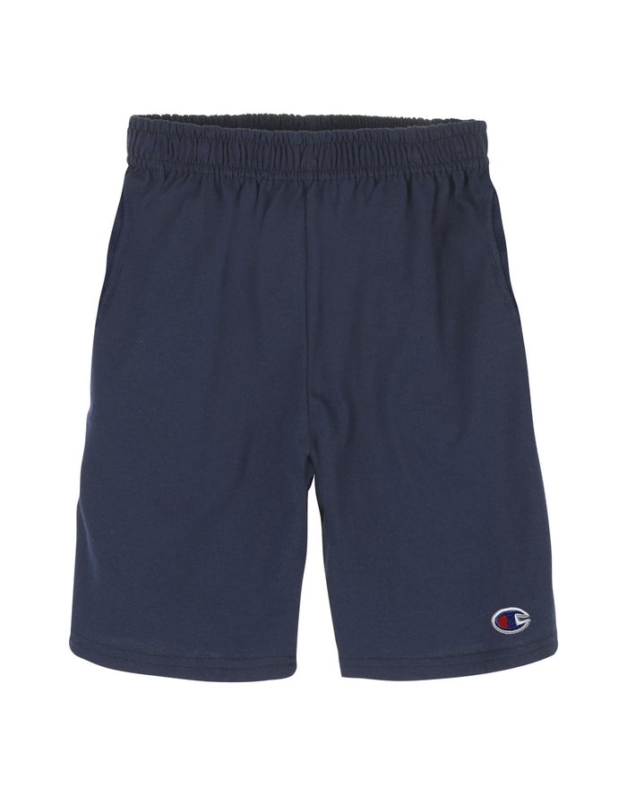 Pantalones Cortos Champion Niño - Everyday Cotton With Pockets ( Azul Marino ) 8953162-WV